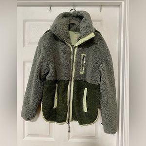 Free People Moon Dancer Fleece - greyed olive